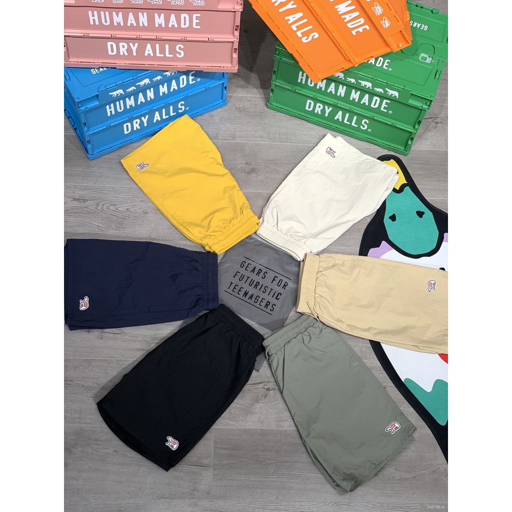 Nigo Human MadeMen and Women Couple Japanese Polar Bear Beach Loose Leisure Sports Shorts Fifth Pants