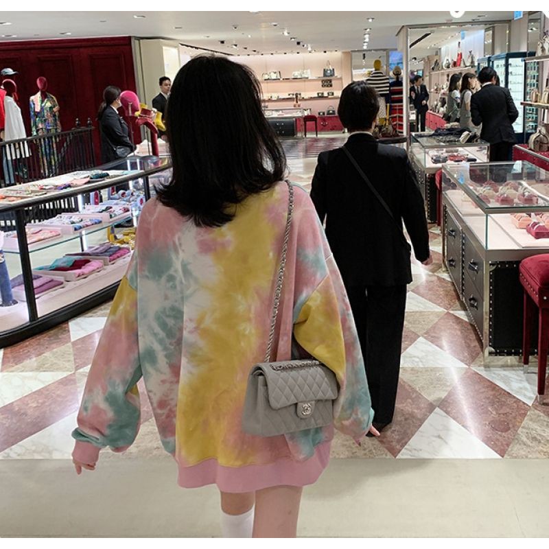 Áo tay dài loang màu Unisex - Tie Dye Sweater Unisex 🌈