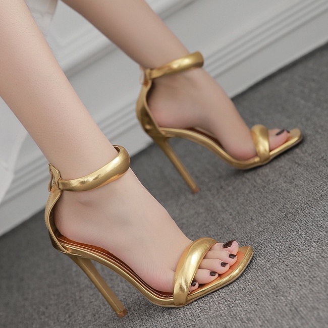 Giày Cao Gót Da Mềm 4.53 Inch Size 35-42 Thời Trang Cho Nữ