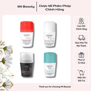 Lăn Khử Mùi Vichy 50ml ngăn mồ hôi và mùi cơ thể hiệu quả Hàng Nội Địa Pháp Chuẩn 100% Mii Beauty