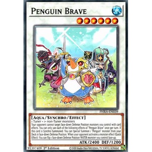 Thẻ bài Yugioh - TCG - Penguin Brave / PHRA-EN039'