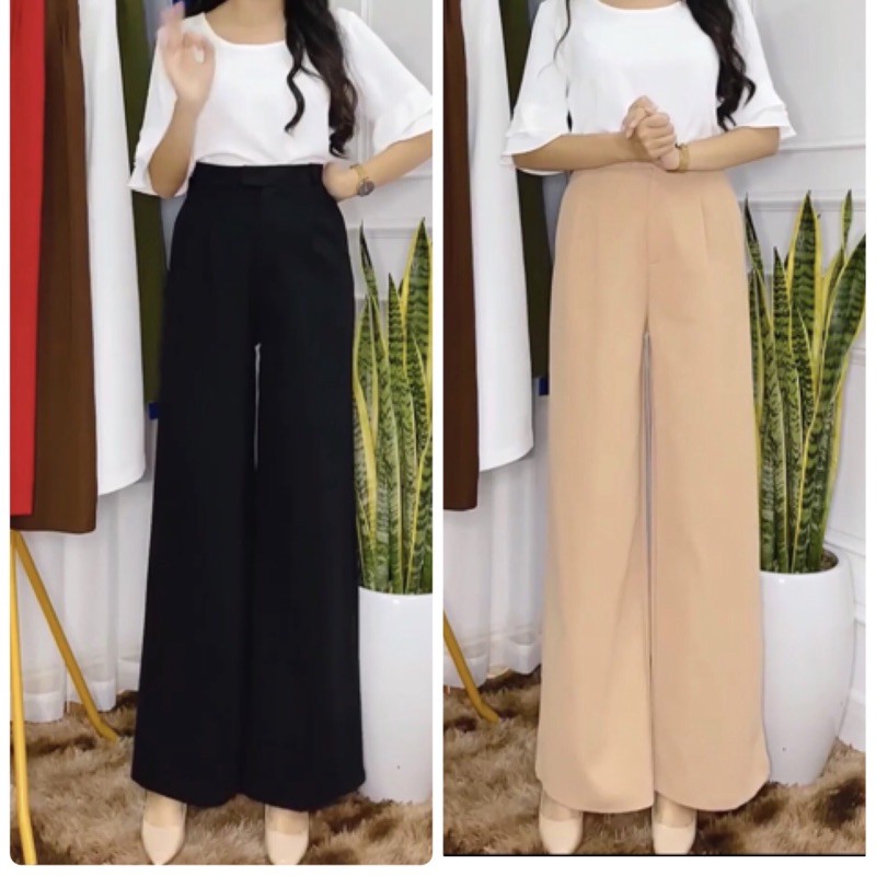 [HÀNG BIGSIZE THIẾT KẾ]quần tây ống rộng bigsize cạp cao 60-95kg | BigBuy360 - bigbuy360.vn