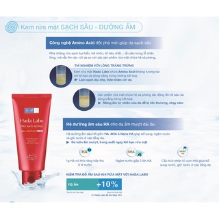 Sữa Rửa Mặt Hada Labo Pro Anti Aging – Làm Sạch Dịu Nhẹ, Hỗ Trợ Giảm Dấu Hiệu Lão Hóa
