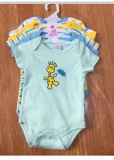 Set 5 body Carter cộc tay cho bé trai/gái (0 đến 12 tháng)