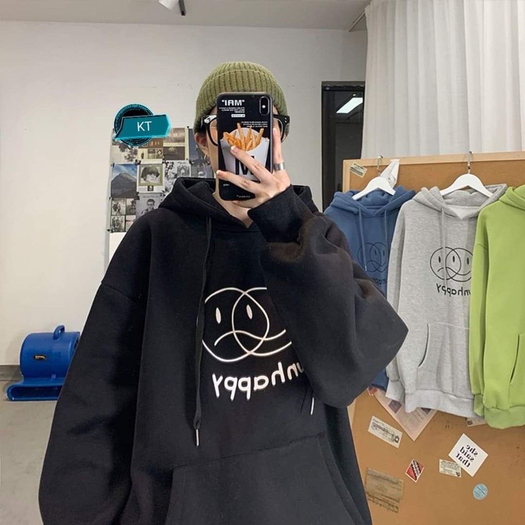 Áo hoodie mặt cười đôi KTH1120