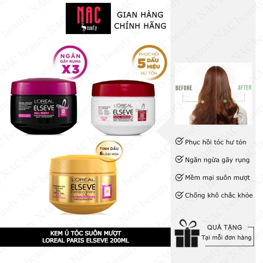 [Chính hãng] Kem Ủ Tóc Loreal Paris Elseve 200ml