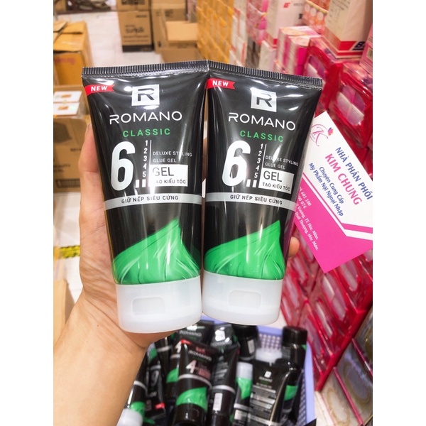 [Mới] Gel tạo kiểu tóc Romano Classic hương nước hoa giữ nếp lâu, siêu cứng 150g