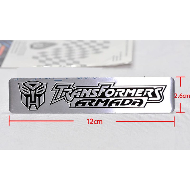 DECAL NHÔM TRANSFORMERS - 12 X 2,6 CM