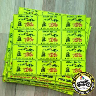 TEM PHƯỢT PHẢN QUANG LOGO PHƯỢT GIÁ RẺ SL 1
