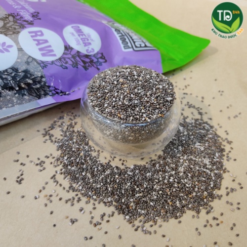 Hạt chia Úc hữu cơ, làm sinh tố, nước ép trái cây, yaourt, chè dưỡng nhan, tốt sức khỏe và trí não, xua tan mệt mỏi