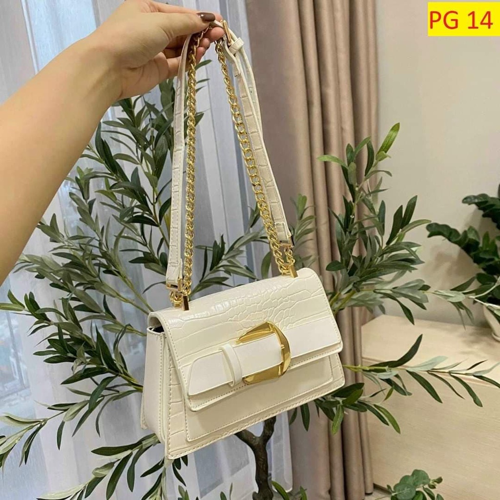Túi Xách Nữ PG14 ⚡𝑭𝑹𝑬𝑬 𝑺𝑯𝑰𝑷⚡Mix 12-Có Ảnh + Video Thật-Thiết Kế Độc Đáo , Sang Đẹp - Da PU Mềm