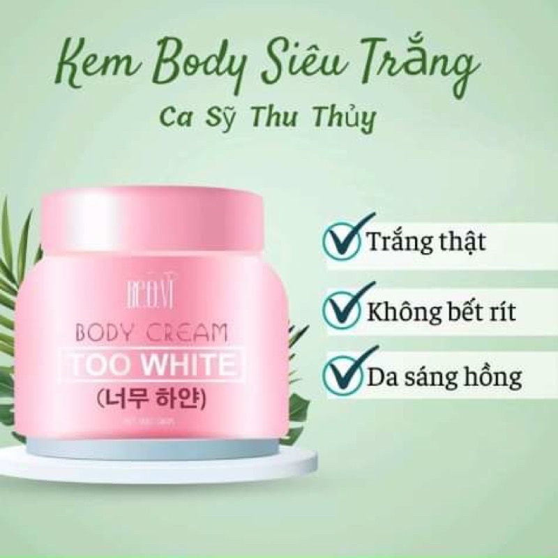 kem body trắng da thu thuỷ