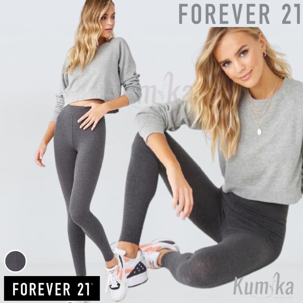 Quần Legging Thể Thao Cổ Điển Dành Cho Nữ Forever 21 F21 Forever21