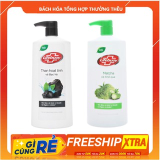 Sữa tắm lifebuoy detox và bảo vệ khỏi vi khuẩn 850ml