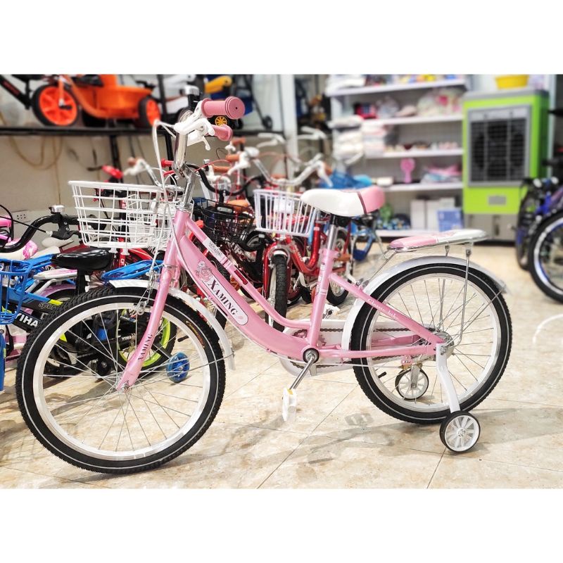 Xe đạp trẻ em mẫu 2 khung hàng đẹp nhiều thương hiệu size 16, 18, 20 inch