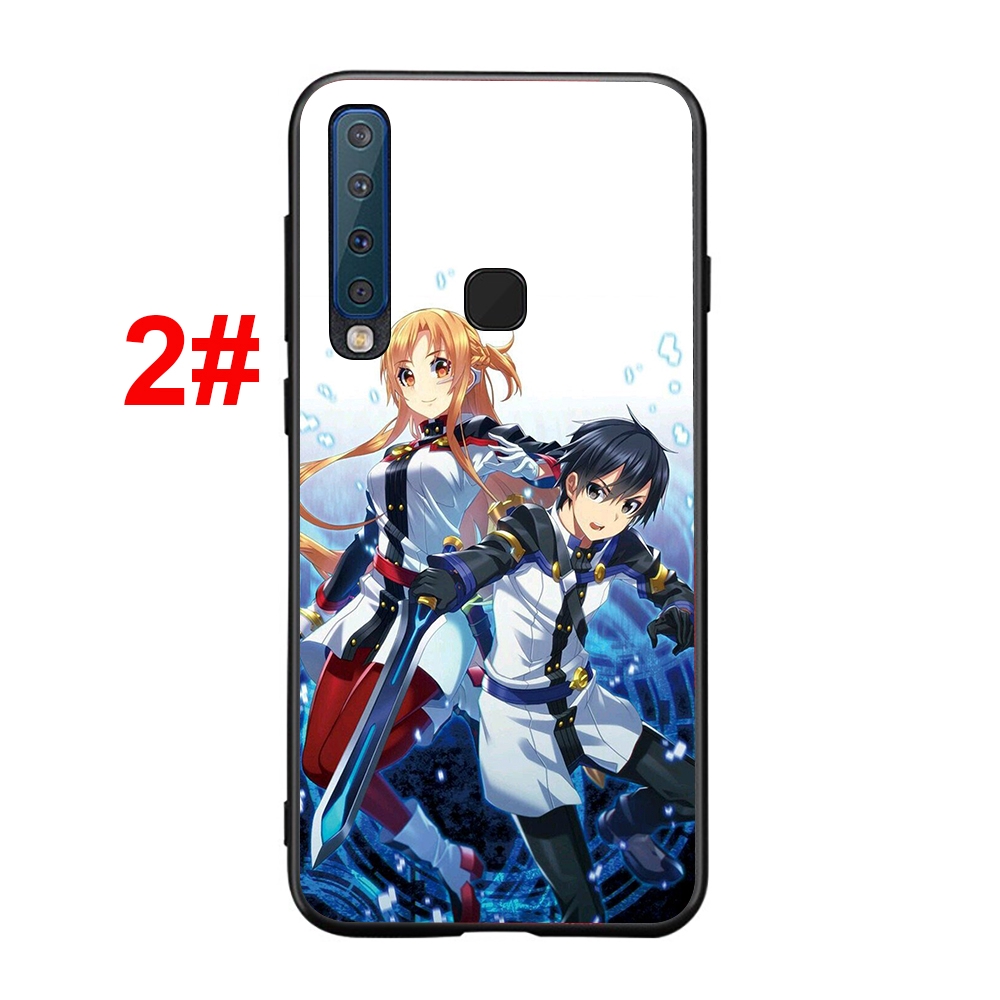 Ốp điện thoại silicone mềm họa tiết Sword Art Online cho Samsung Galaxy Note 8 9 10 Plus A5 2017 A6 A7 A8 A9 2018 267F