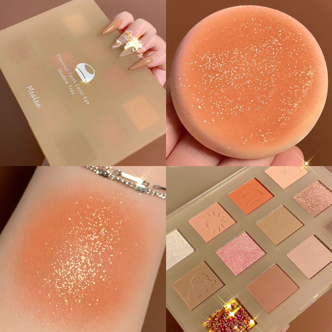 [Hàng mới về] Bảng phấn trang điểm mắt MEALEA 12 màu sắc hiệu ứng lì ánh ngọc trai lấp lánh thời trang | BigBuy360 - bigbuy360.vn