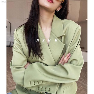 Áo khoác vest dáng rộng thanh lịch thời trang xuân thu 2021 cho bạn gái