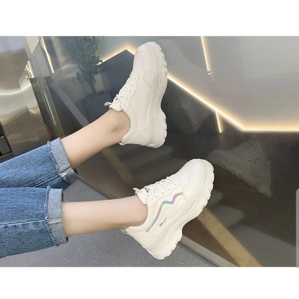 (XẢ KHO) Giầy thể thao nữ,đế độn 5p, kiểu dáng trẻ trung, Hàng bao đẹp, đổi, trả miễn ship nếu không ưng | BigBuy360 - bigbuy360.vn