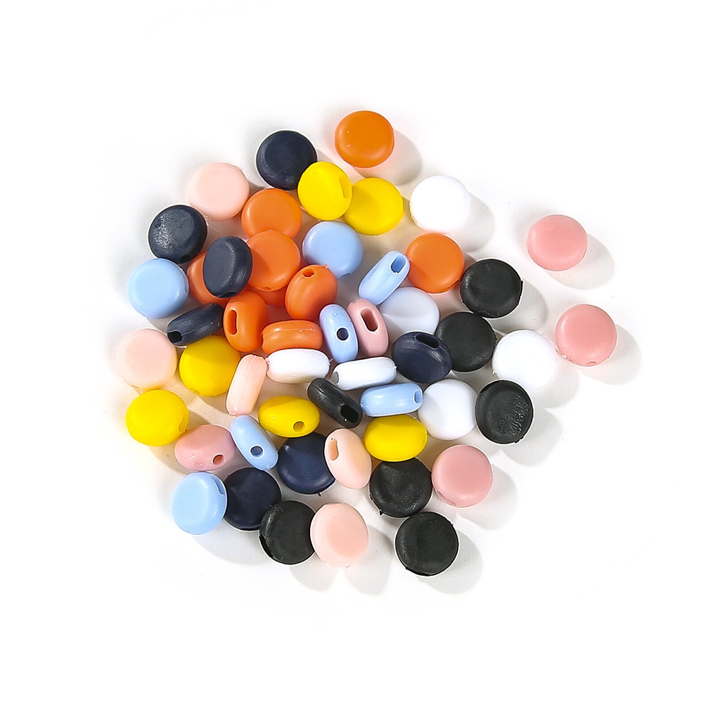 Set 100 nút silicone gắn dây khẩu trang nhiều màu chống trượt có thể điều chỉnh kích thước #50