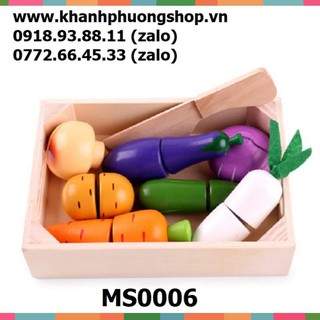 Bộ đồ chơi cắt trái cây - đồ chơi cắt trái cây bằng gỗ _HomeShopping