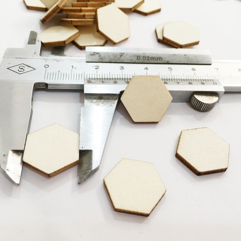 Set 100 Miếng Gỗ Hình Lục Giác Dùng Để Lắp Ráp Thủ Công Dành Cho Các Bé