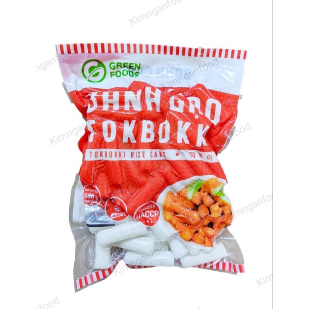 Bánh gạo Topokki Hàn Quốc Greenfoods 0,5 -1kg