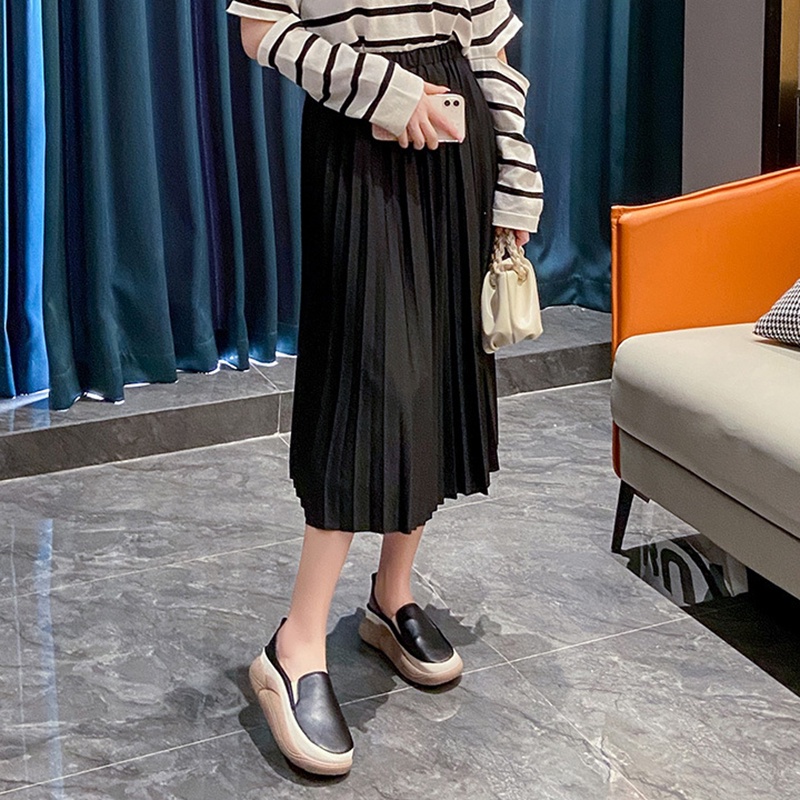 Giày Lười Đế Xuồng Mũi Tròn Phong Cách retro Cho Nữ