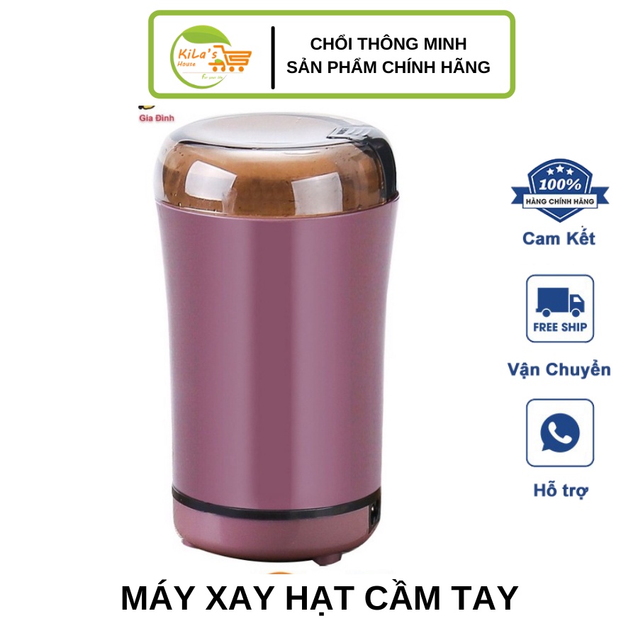 Máy Xay Hạt Cầm Tay Mini Siêu Tốc Đa Năng - Xay Mọi Hạt Khô, Cứng Như Cafe, Hạt Tiêu, Đậu, Ngũ Cốc Tiện Lợi