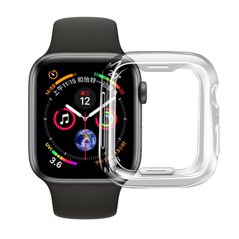 1/2 Vỏ TPU bảo vệ đồng hồ thông minh Apple Watch Series 4 5 40mm 44mm chất lượng