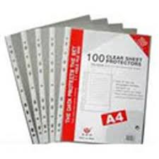 Bìa Lá Lỗ A4 - Sơ mi lỗ 100 Cái/Xấp - hàng mỏng, loại 240gram