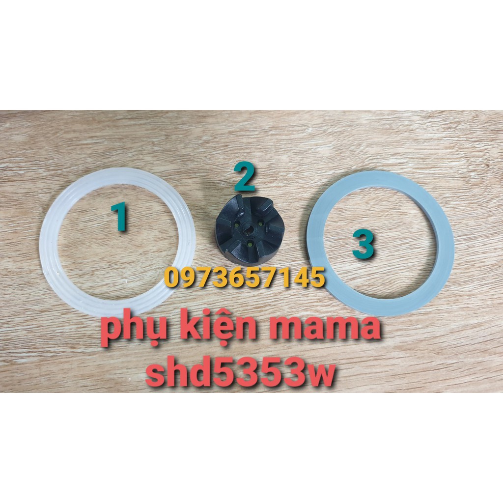 Linh kiện của máy xay sunhouse SHD 5353W - gioăng cối sinh tố