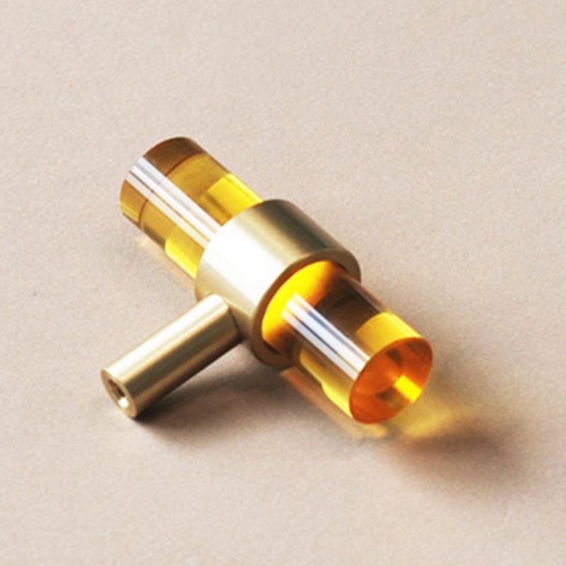 Set 5 Tay Nắm Ngăn Kéo Tủ Hình Chữ T Đính Pha Lê Nhiều Màu