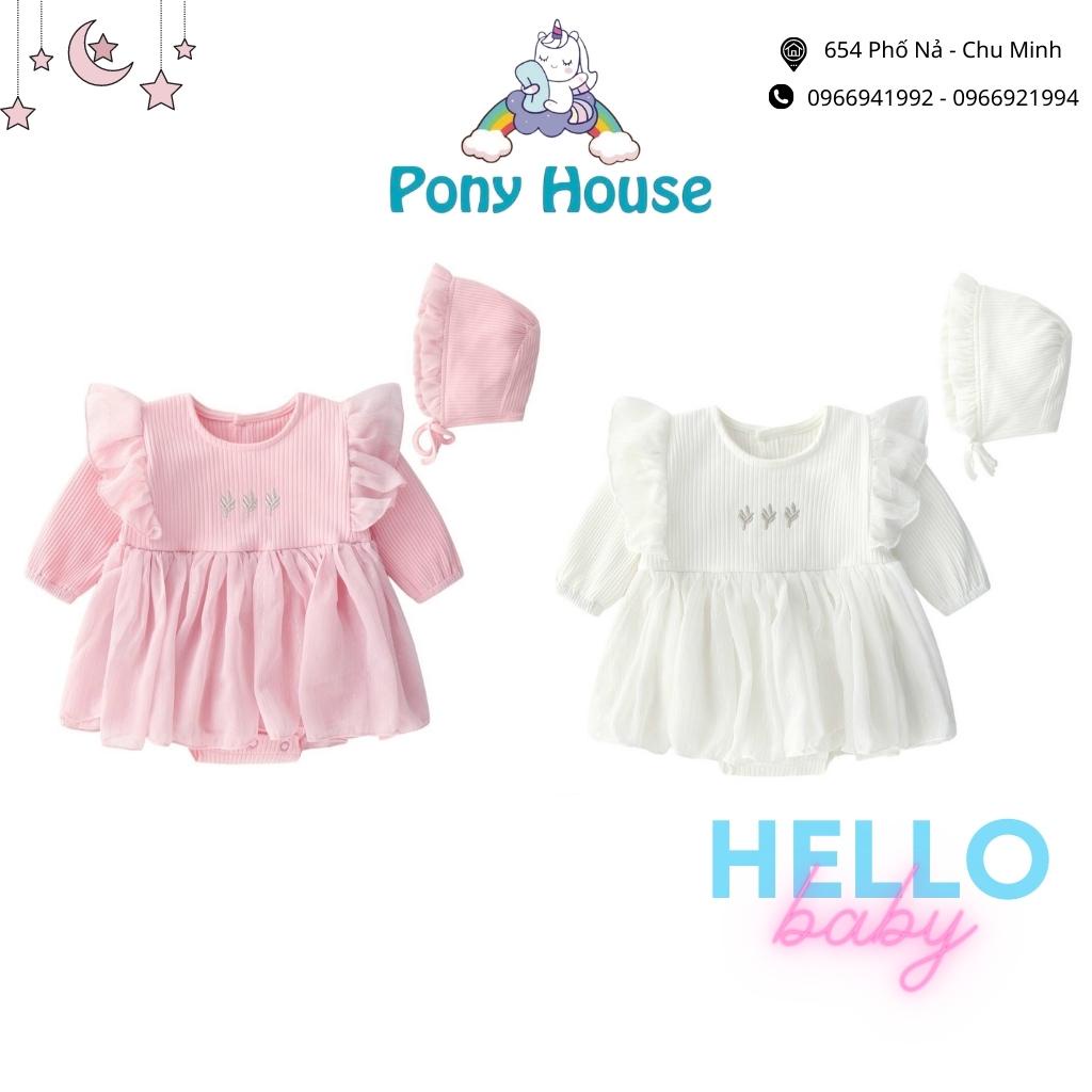 Váy công chúa trắng , hồng thêu hoa cho bé đầy tháng/ thôi nôi cho bé gái (kèm mũ bèo tiểu thư)