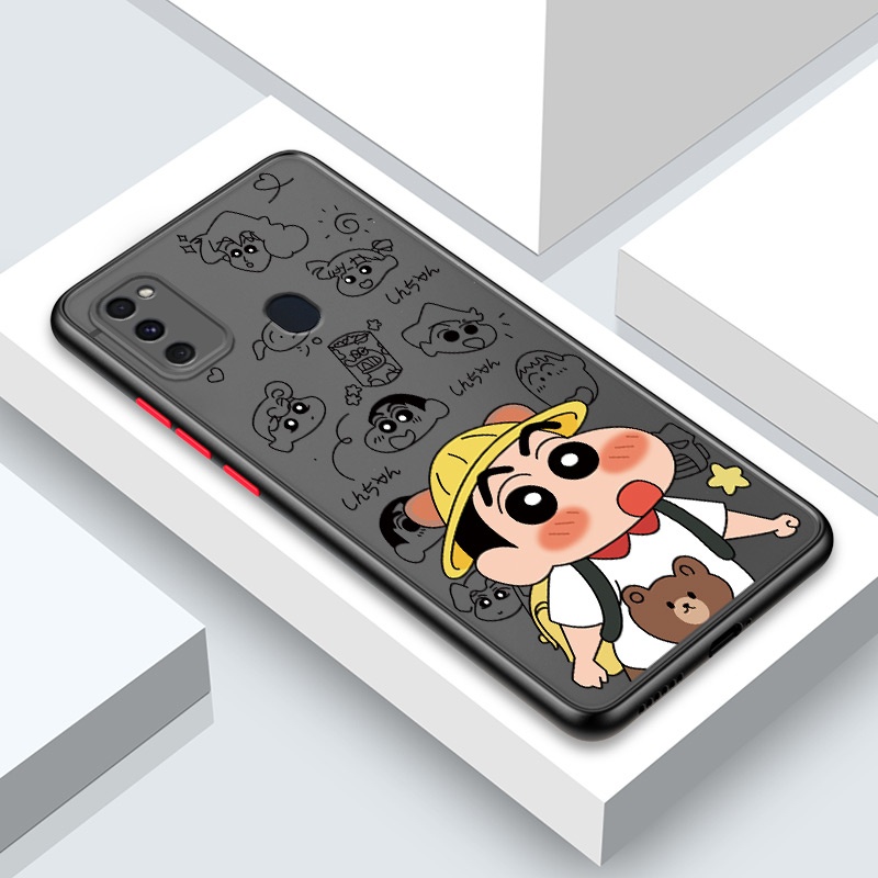 Ốp Điện Thoại In Hoạt Hình Cậu Bé Bút Chì Shin-chan Cho Samsung Galaxy M51 M31 M21 M20 M12 M10 M30S M11 M62 F62 For Soft Case Phone Casing Camera Lens Protector Full Cover simple Silicone Cases mobile covers