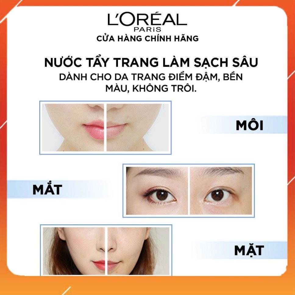 [CHÍNH HÃNG] [Đủ màu] - Nước tẩy trang Loreal - L'Oreal Paris 3-in-1 Micellar Water 400ml