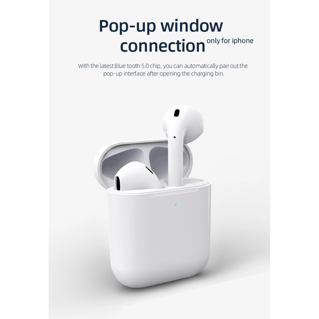 Tai nghe Bluetooth True wireless 5.0 TWS I27 Pro max - Sạc không dây Wireless, tự động ngắt tháo tai nghe, GPS+ Đổi tên. | BigBuy360 - bigbuy360.vn