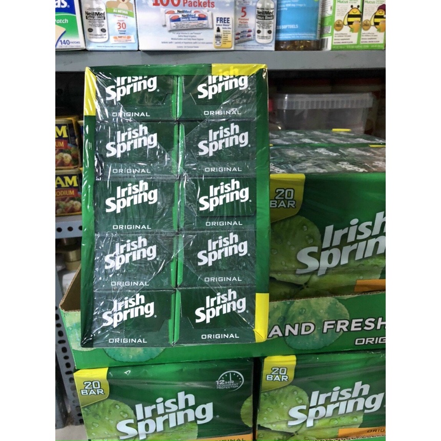 ❤️ [Quận 3] Bánh Xà phòng, Xà bông tắm Irish Spring 104.8g Mỹ, thơm, sạch, mịn da | BigBuy360 - bigbuy360.vn