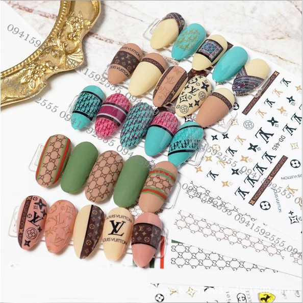 Sticker thương hiệu Ver 2 trang trí móng