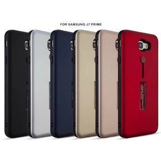 Ốp điện thoại nhựa cứng kèm giá đỡ và dây đeo cho Samsung J7 Prime