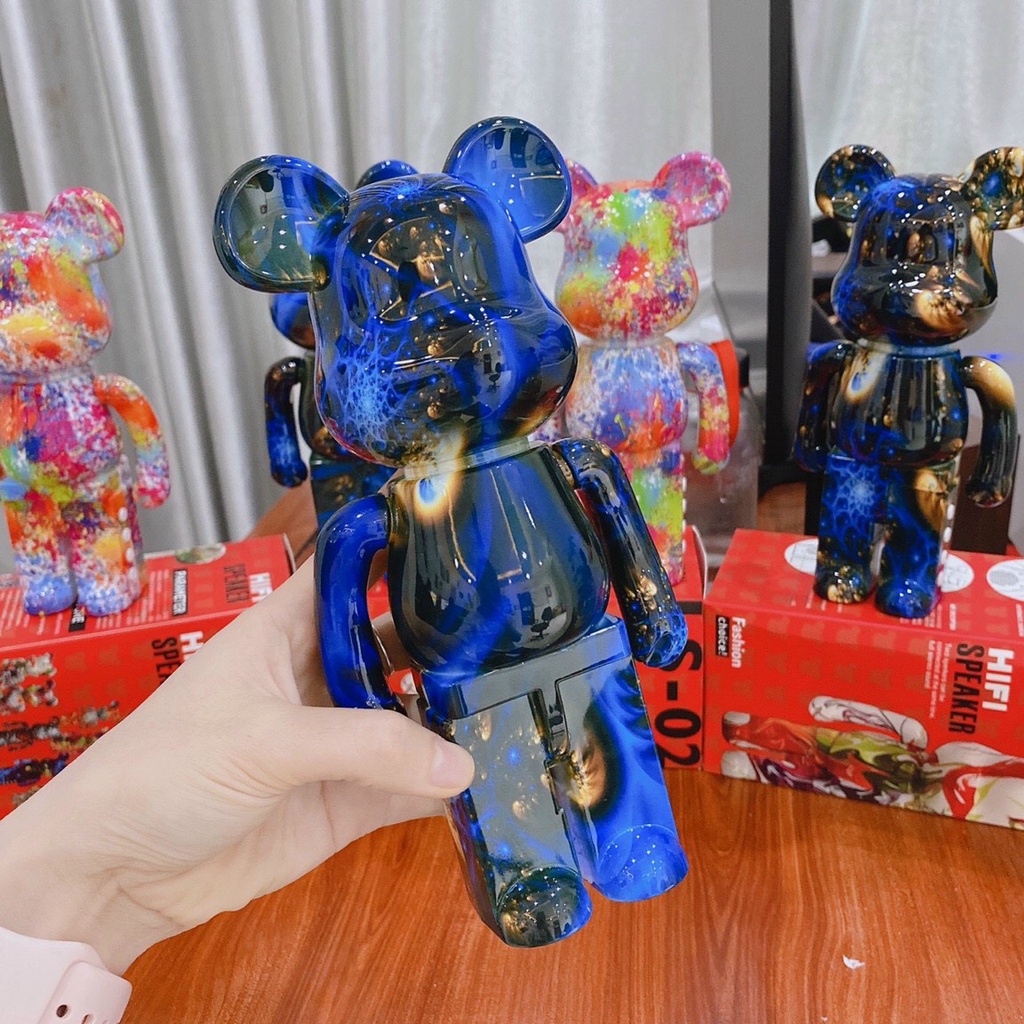 Loa Bluetooth Gấu Bearbrick Nghe Nhạc cực hay, Loa bluetooth Gấu Mini B5 Màu Sắc Sang Chảnh Mẫu Mới 2022