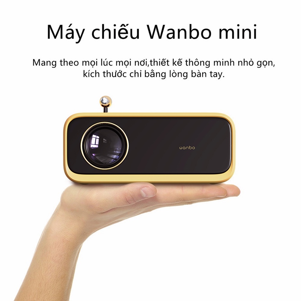 Máy chiếu Wanbo Mini Yellow - Nhỏ gọn - Máy chiếu trẻ em