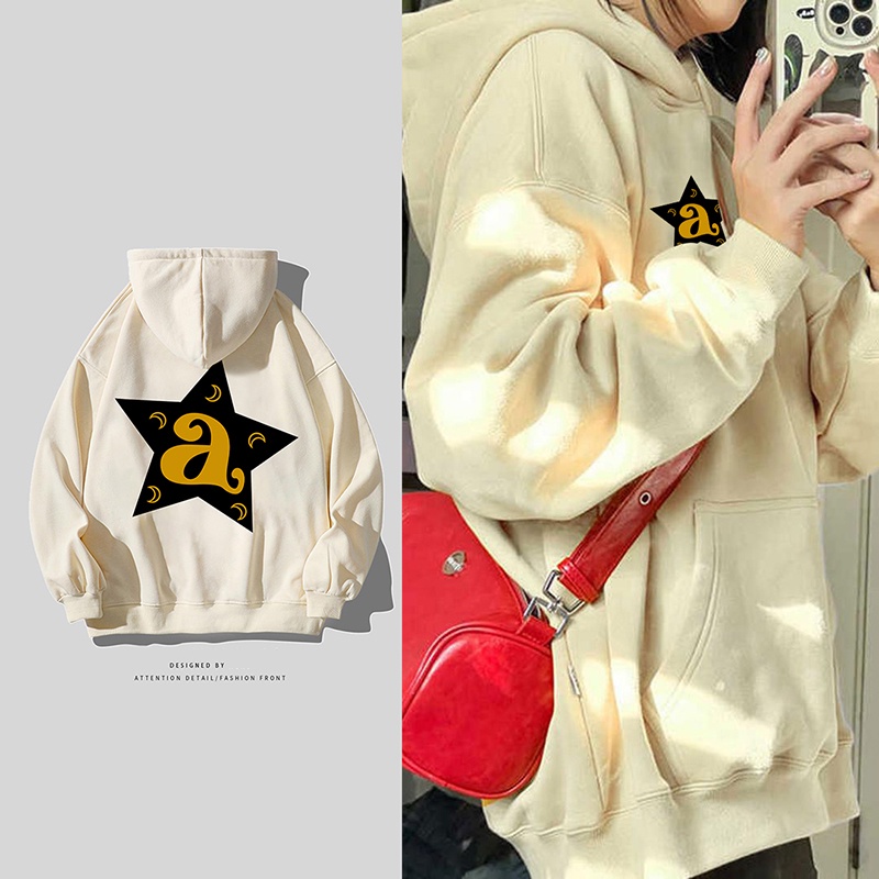 NRVP Áo Khoác Hoodie Tay Dài Dáng Rộng In Họa Tiết Phong Cách Hàn Quốc Dành Cho Nam Nữ