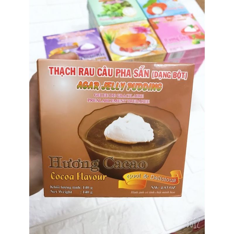 Thạch rau câu pha sẵn KONNYAKU (Dạng Bột) 140gr đủ vị