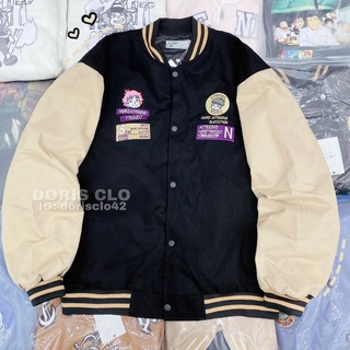 ÁO BOMBER PHỐI TAY