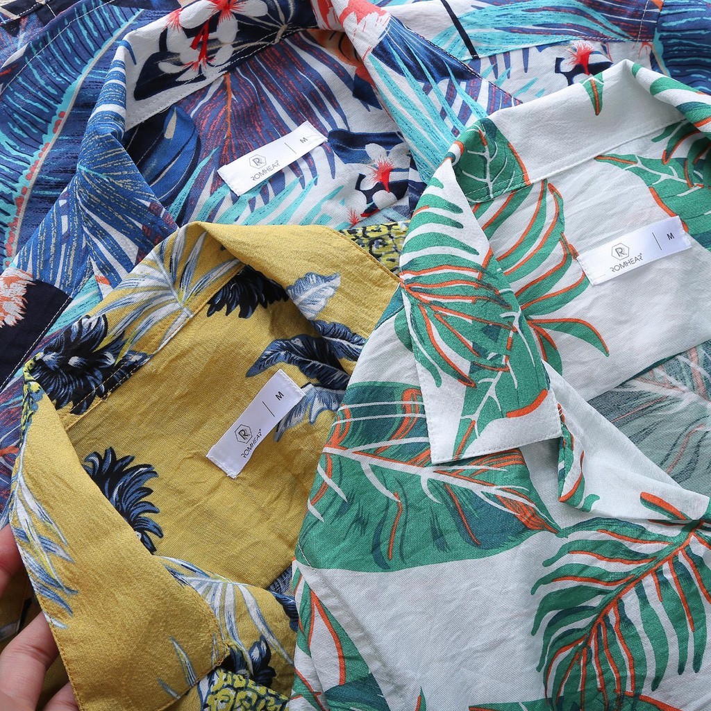 Áo Hoa Đi Biển, Áo Sơ Mi Họa Tiết Chất Đũi Lạnh Siêu Mát, Mặc Hội Nhóm Đi Biển | BigBuy360 - bigbuy360.vn