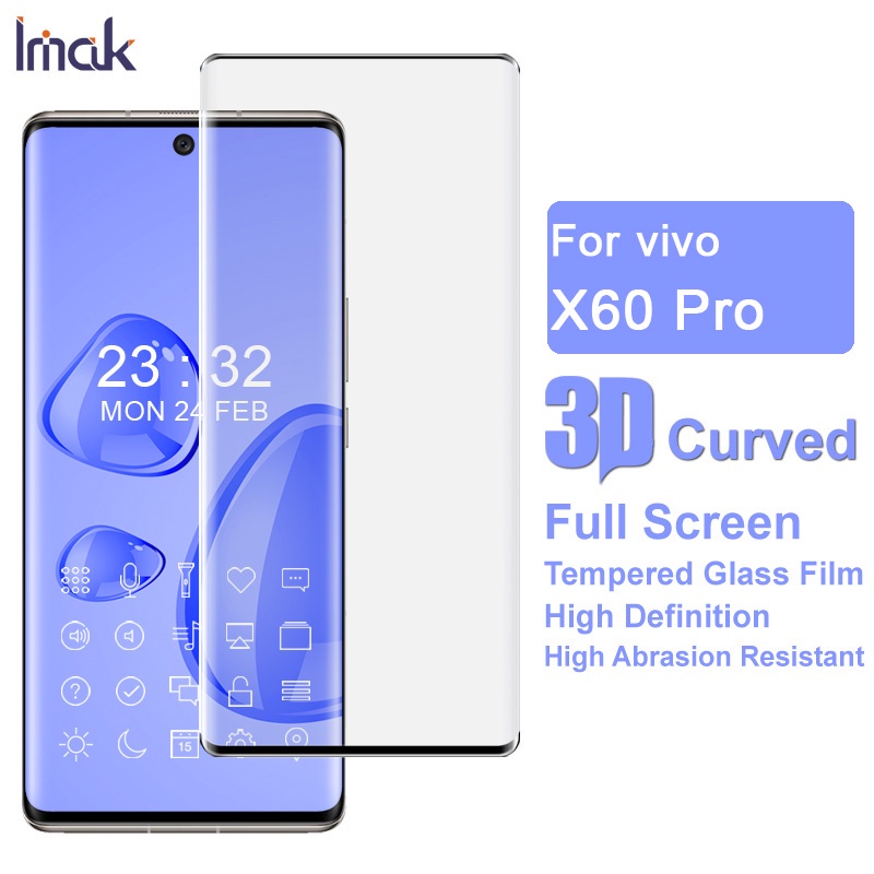 Imak Kính Cường Lực Bảo Vệ Màn Hình Điện Thoại Vivo X60 Pro Plus Vivo X60 Pro 3d