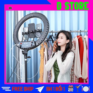 Đèn Led livestream, đèn livestream hỗ trợ trang điểm, chụp ảnh, quay phim 3 chế độ sáng 20cm 26cm 33cm -dstore