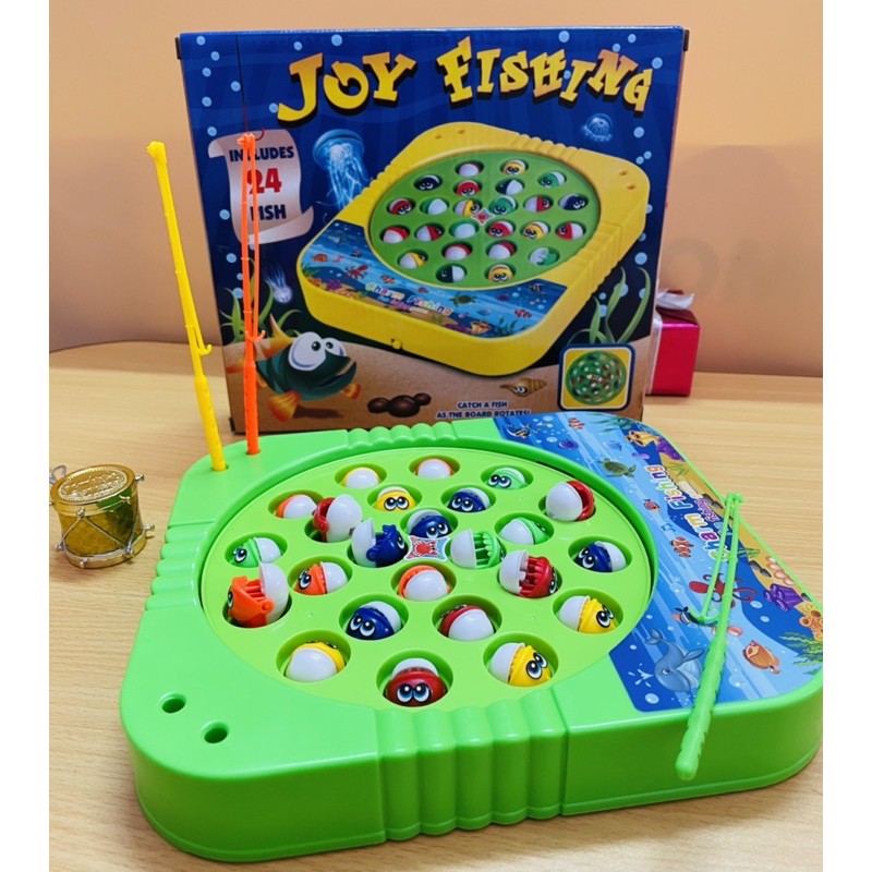 Bộ đồ chơi câu cá 24 con có âm thanh và đĩa xoay vui nhộn cho bé bản pin