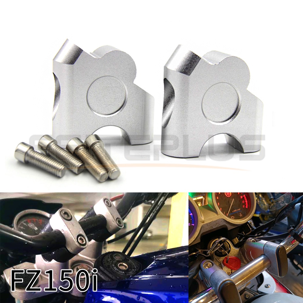 Kẹp Nâng Chiều Cao Tay Lái Xe Máy 22mm Màu Đen FZ150i